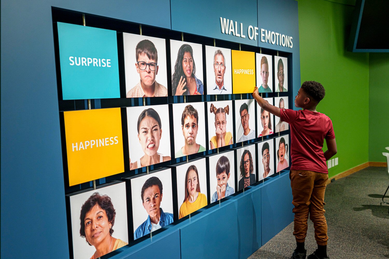 Byrnes Health Education Center Wall of Emotions