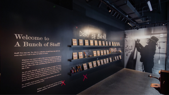 An introduction wall that explains the thoughts behind the museum